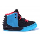 Nike Air Yeezy GS Chaussures Nike Nouvelle Pour Femme Noir/Bleu 508215-007