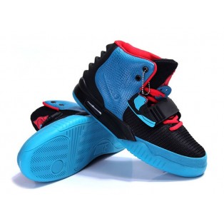 Nike Air Yeezy GS Chaussures Nike Nouvelle Pour Femme Noir/Bleu 508215-007