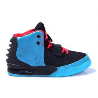 Nike Air Yeezy GS Chaussures Nike Nouvelle Pour Femme Noir/Bleu 508215-007