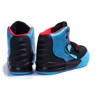 Nike Air Yeezy GS Chaussures Nike Nouvelle Pour Femme Noir/Bleu 508215-007