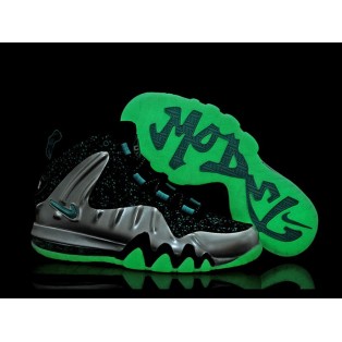 Nike Barkley Posite Max Chaussures De Boutique Basket-Ball Pour Homme Argent/Vert 555097-040