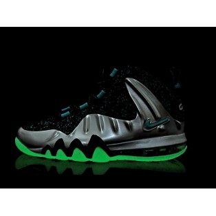 Nike Barkley Posite Max Chaussures De Boutique Basket-Ball Pour Homme Argent/Vert 555097-040