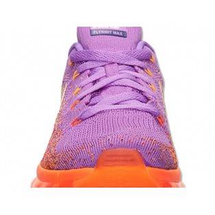 Nike Flyknit Air Max GS Chaussures Running POur Femme Atomic Purple Total Orange 620659-500