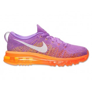 Nike Flyknit Air Max GS Chaussures Running POur Femme Atomic Purple Total Orange 620659-500