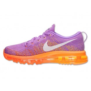 Nike Flyknit Air Max GS Chaussures Running POur Femme Atomic Purple Total Orange 620659-500