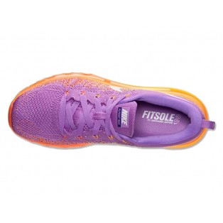 Nike Flyknit Air Max GS Chaussures Running POur Femme Atomic Purple Total Orange 620659-500