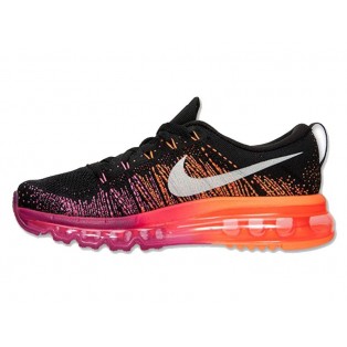 Nike Flyknit Air Max GS Chaussures Running POur Femme Black Bright Magenta 620659-015
