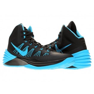 Nike Hyperdunk 2013 Chaussures de Basket_Ball Pour Homme Noir/Bleu 599537-004