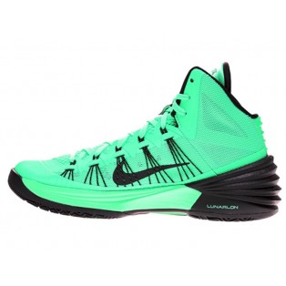 Nike Hyperdunk 2013 Chaussures de Basket_Ball Pour Homme Vert/Noir 599537-302