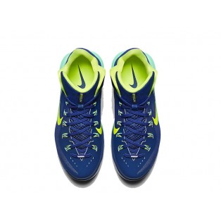 Nike Hyperdunk 2014 Chaussures de Basket_Ball Pour Homme Bleu gym/Hyper turquoise/Volt 653640-473