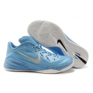 Nike HyperDunk 2014 Chaussures De BasketBall Nouvelle Pour Homme Bleu Argent 653640-ID1