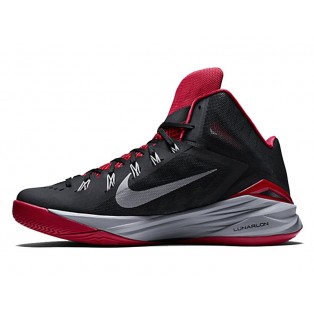 Nike Hyperdunk 2014 Chaussures Nike BasketBall Nouvelle Pour Homme Noir Gris/Rouge