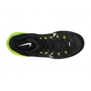 Nike Hyperdunk 2014 Chaussures Nike BasketBall Nouvelle Pour Homme Noir Vert Jaune 653640-007