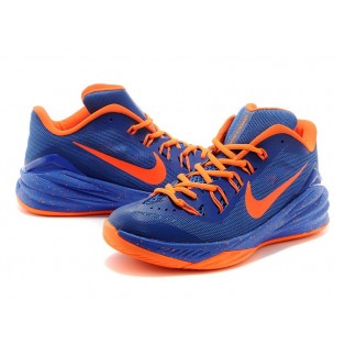 Nike Hyperdunk 2014 Low Chaussure de Basket-ball Nouvelle pour Homme Bleu Orange