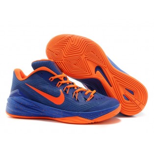 Nike Hyperdunk 2014 Low Chaussure de Basket-ball Nouvelle pour Homme Bleu Orange