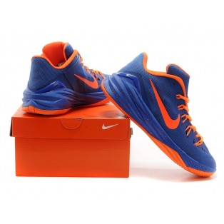Nike Hyperdunk 2014 Low Chaussure de Basket-ball Nouvelle pour Homme Bleu Orange