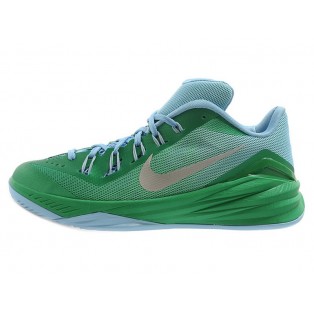 Nike Hyperdunk 2014 Low Chaussure de Basket-ball Nouvelle pour Homme Vert Bleu