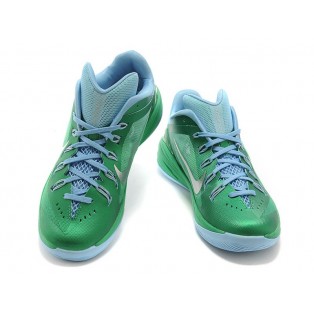 Nike Hyperdunk 2014 Low Chaussure de Basket-ball Nouvelle pour Homme Vert Bleu