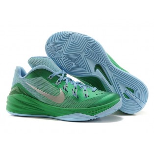 Nike Hyperdunk 2014 Low Chaussure de Basket-ball Nouvelle pour Homme Vert Bleu
