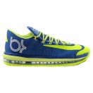 Nike KD 6/VI Elite Chaussure de Basket-ball Nouvelle Site Officiel pour Homme Bleu Vert 642838-002