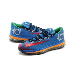 Nike KD 6/VI Elite Chaussure de Basket-ball Nouvelle Site Officiel pour Homme Blue Red 642838-001