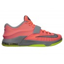 Nike KD VII/7 Bright Chaussures Nike Baskets Nouvelle Pour Homme Mango/Space Bleu-Light Magnet Gris 653996-840