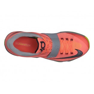 Nike KD VII/7 Bright Chaussures Nike Baskets Nouvelle Pour Homme Mango/Space Bleu-Light Magnet Gris 653996-840
