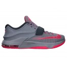 Nike KD VII/7 Chaussures Nike Baskets Nouvelle Pour Homme Gris/Hyper Punch-Light Magnet Gris 653996-060