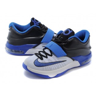 Nike KD VII/7 ID Chaussures de Basket_Ball Pour Homme Bleu/Blanc 653996-iD38
