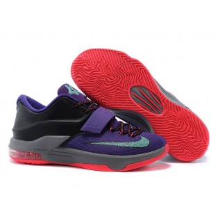 Nike KD VII/7 ID Chaussures de Basket_Ball Pour Homme Gris/Violet 653996-iD36