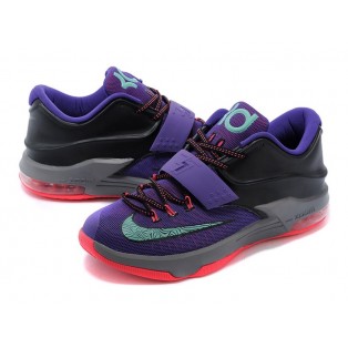 Nike KD VII/7 ID Chaussures de Basket_Ball Pour Homme Gris/Violet 653996-iD36