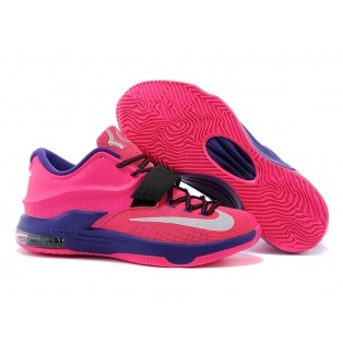 Nike KD VII/7 ID Chaussures de Basket_Ball Pour Homme Rose/Violet 653996-iD37
