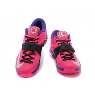 Nike KD VII/7 ID Chaussures de Basket_Ball Pour Homme Rose/Violet 653996-iD37