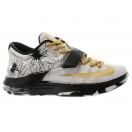 Nike KD VII/7 iD Chaussures Nike Baskets Nouvelle Pour Homme Blanc/Gold-Noir 653996-iD01
