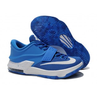 Nike KD VII/7 iD Chaussures Nike Baskets Nouvelle Pour Homme Bleu/Blanc 653996-iD22
