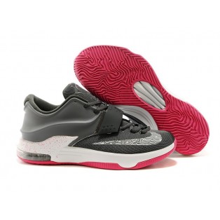 Nike KD VII/7 iD Chaussures Nike Baskets Nouvelle Pour Homme Rose/Blanc/Gris 653996-iD20