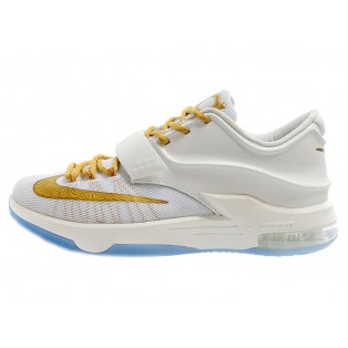 Nike KD7/KD VII iD Chaussure de Basket-ball Nouvelle pour Homme Blanc