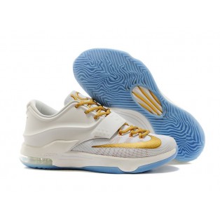 Nike KD7/KD VII iD Chaussure de Basket-ball Nouvelle pour Homme Blanc