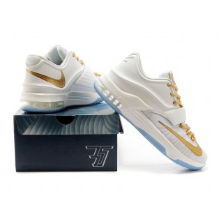 Nike KD7/KD VII iD Chaussure de Basket-ball Nouvelle pour Homme Blanc