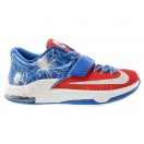 Nike KD7/KD VII iD Chaussure de Basket-ball Nouvelle pour Homme Bleu Rouge