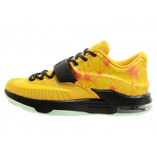 Nike KD7/KD VII iD Chaussure de Basket-ball Nouvelle pour Homme Jaune Noir