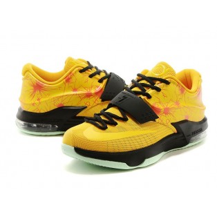 Nike KD7/KD VII iD Chaussure de Basket-ball Nouvelle pour Homme Jaune Noir
