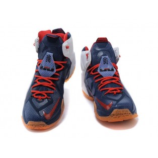 Nike Lebron 12/XII - Chaussures Nike Baskets Nouvelle Pour Homme Deep Blue/Rouge 684493-608