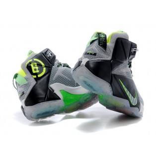 Nike Lebron 12/XII - Chaussures Nike Baskets Nouvelle Pour Homme Gris/Noir 685181-007