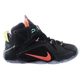 Nike Lebron 12/XII - Chaussures Nike Baskets Nouvelle Pour Homme Noir/Rouge 684493-ID1