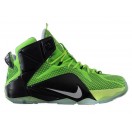 Nike Lebron 12/XII - Chaussures Nike Baskets Nouvelle Pour Homme Noir/Vert 684493-609