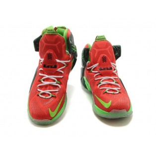 Nike Lebron 12/XII - Chaussures Nike Baskets Nouvelle Pour Homme Rouge/Vert 684493-300