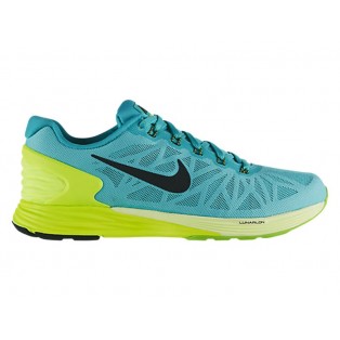 Nike LunarGlide 6 Chaussure de Running Nouvelle Pour Homme Bleu/Jaune