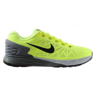 Nike LunarGlide 6 Chaussure de Running Nouvelle Pour Homme Jaune/Noir