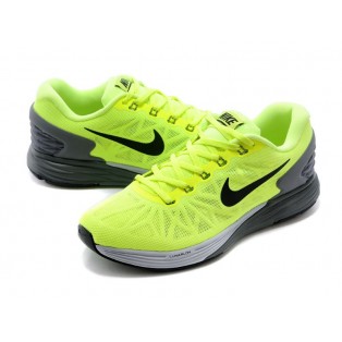 Nike LunarGlide 6 Chaussure de Running Nouvelle Pour Homme Jaune/Noir